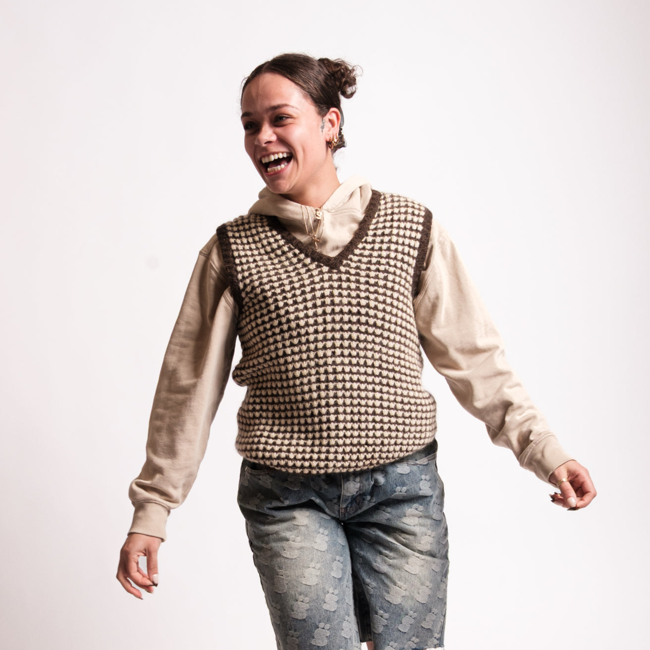 Brown Wool Vest