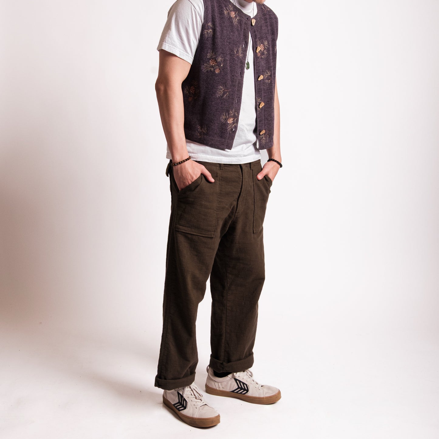 Dark Green Fatigue Pants