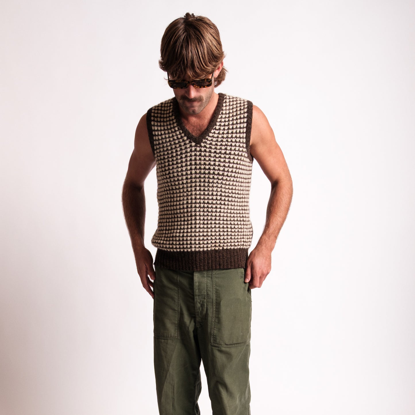 Brown Wool Vest