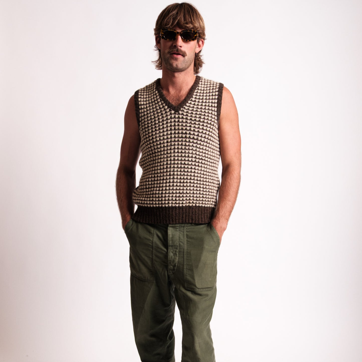 Brown Wool Vest