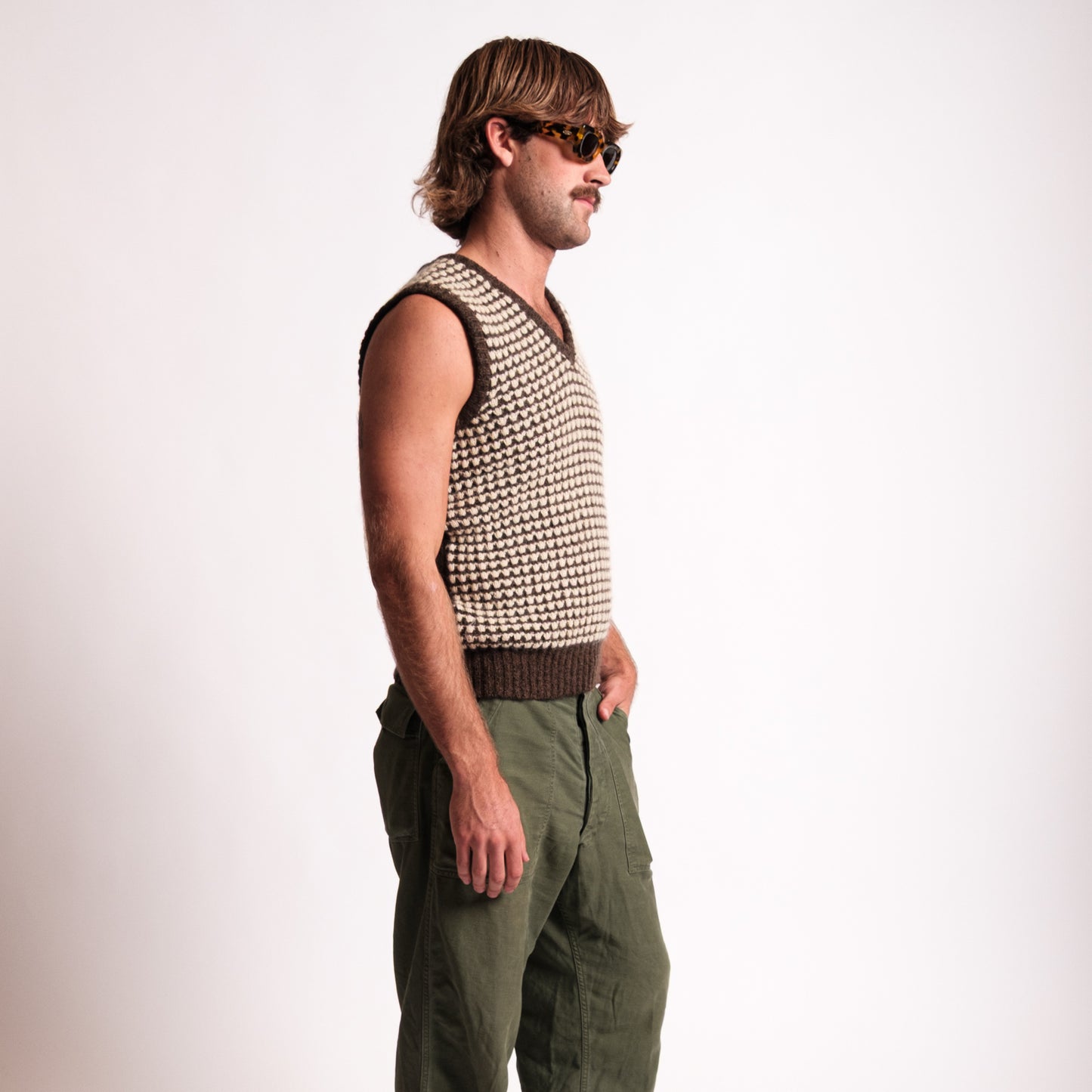 Brown Wool Vest