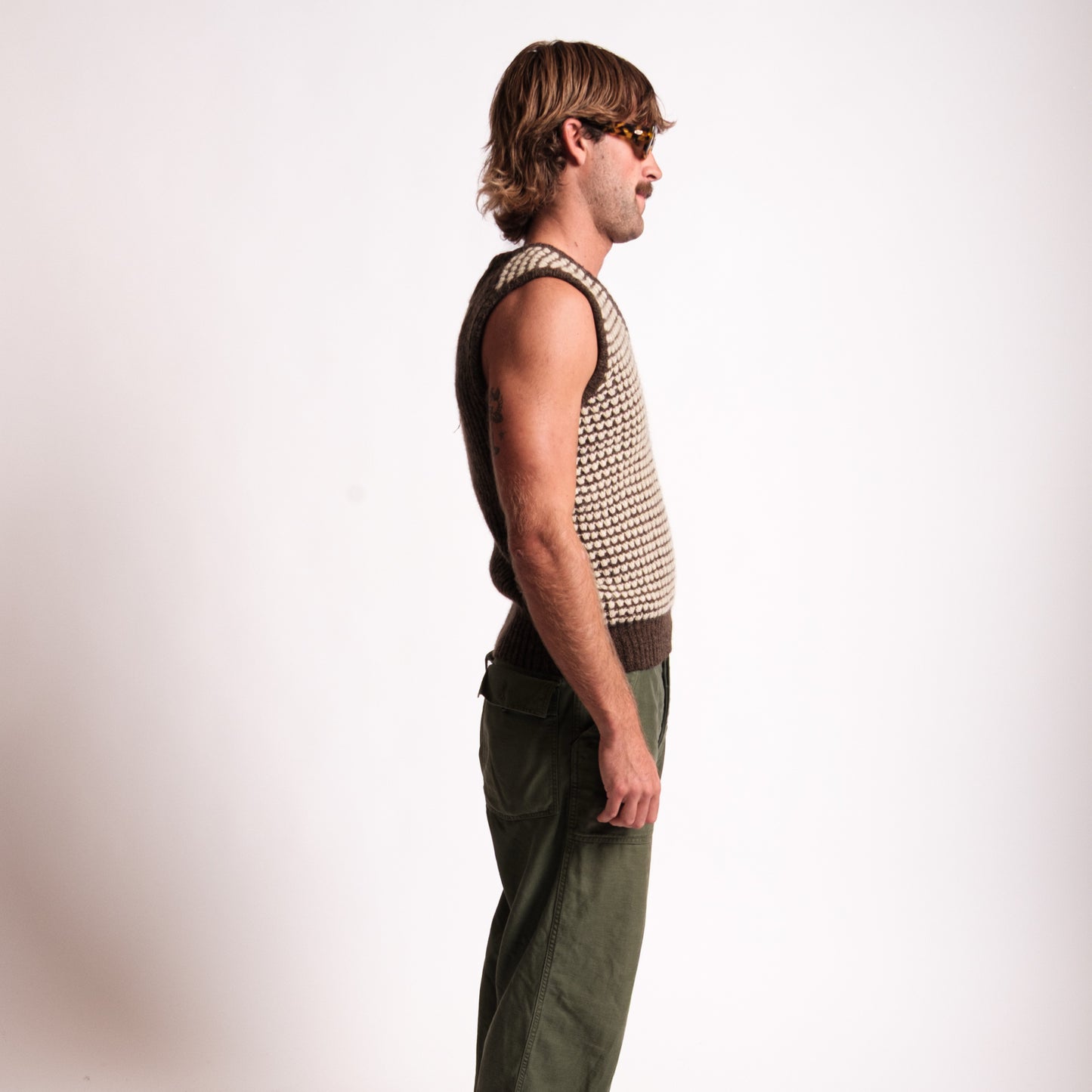 Brown Wool Vest