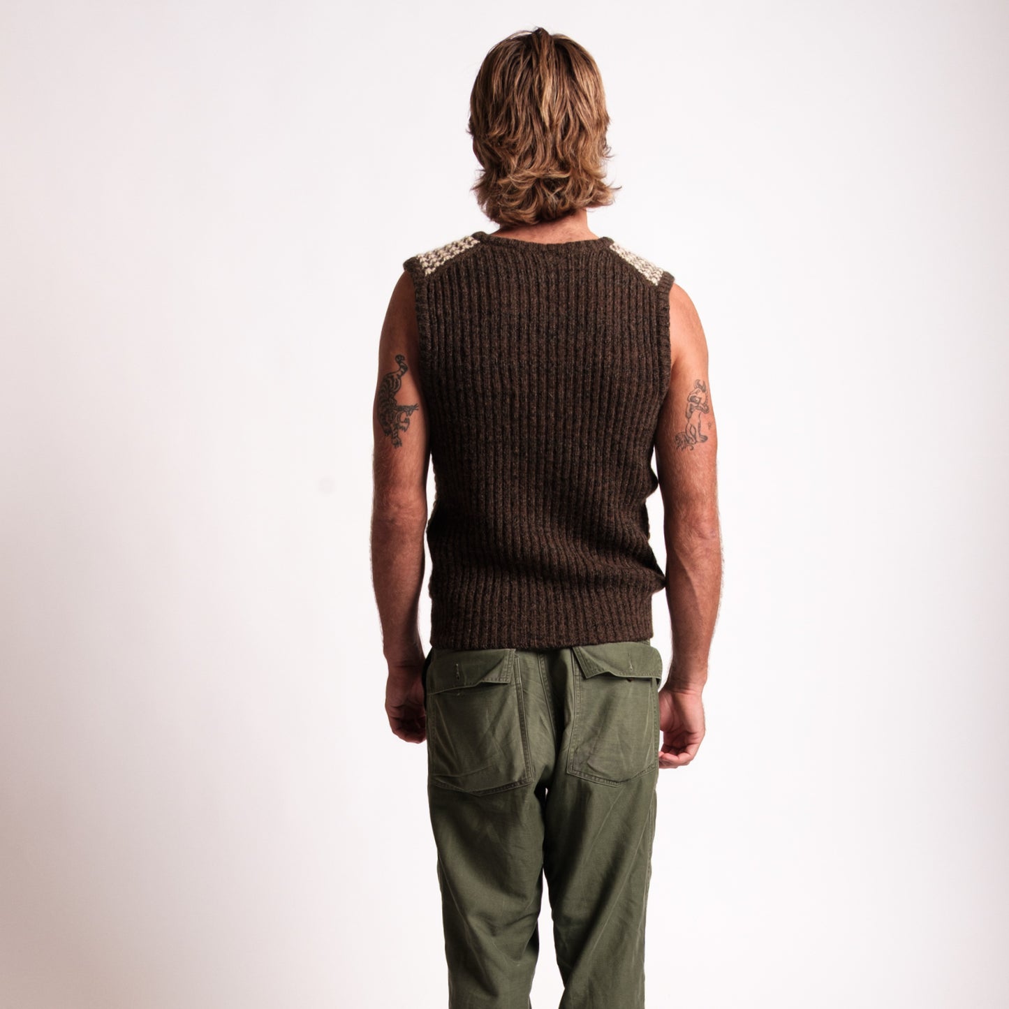 Brown Wool Vest