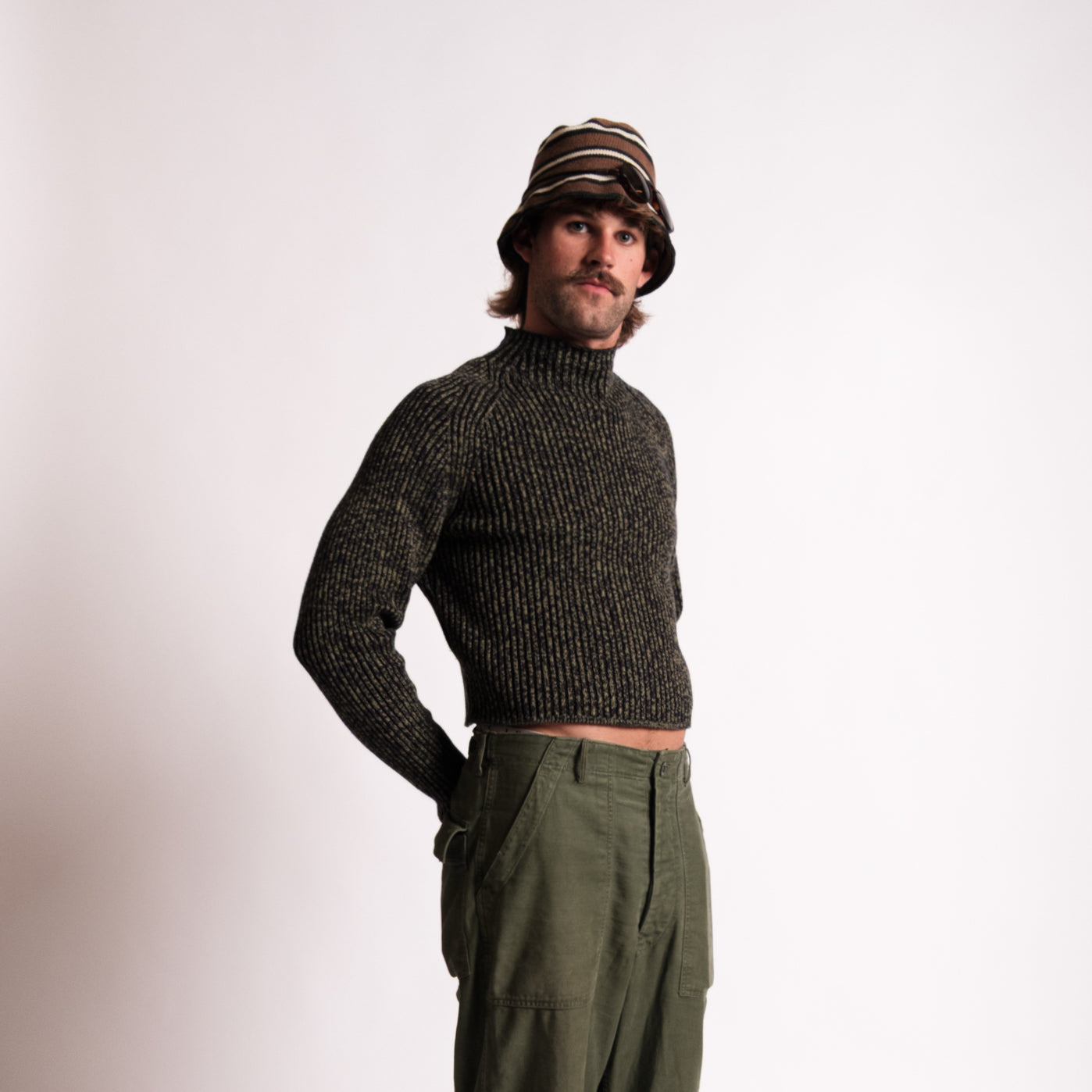 Green Speckled Sweater