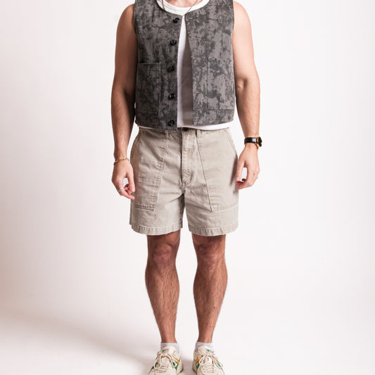 Light Gray Cotton Shorts