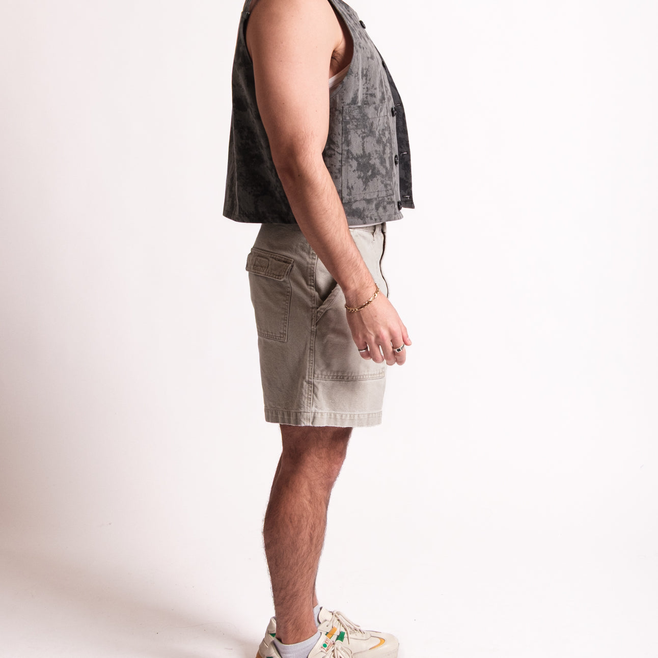 Light Gray Cotton Shorts