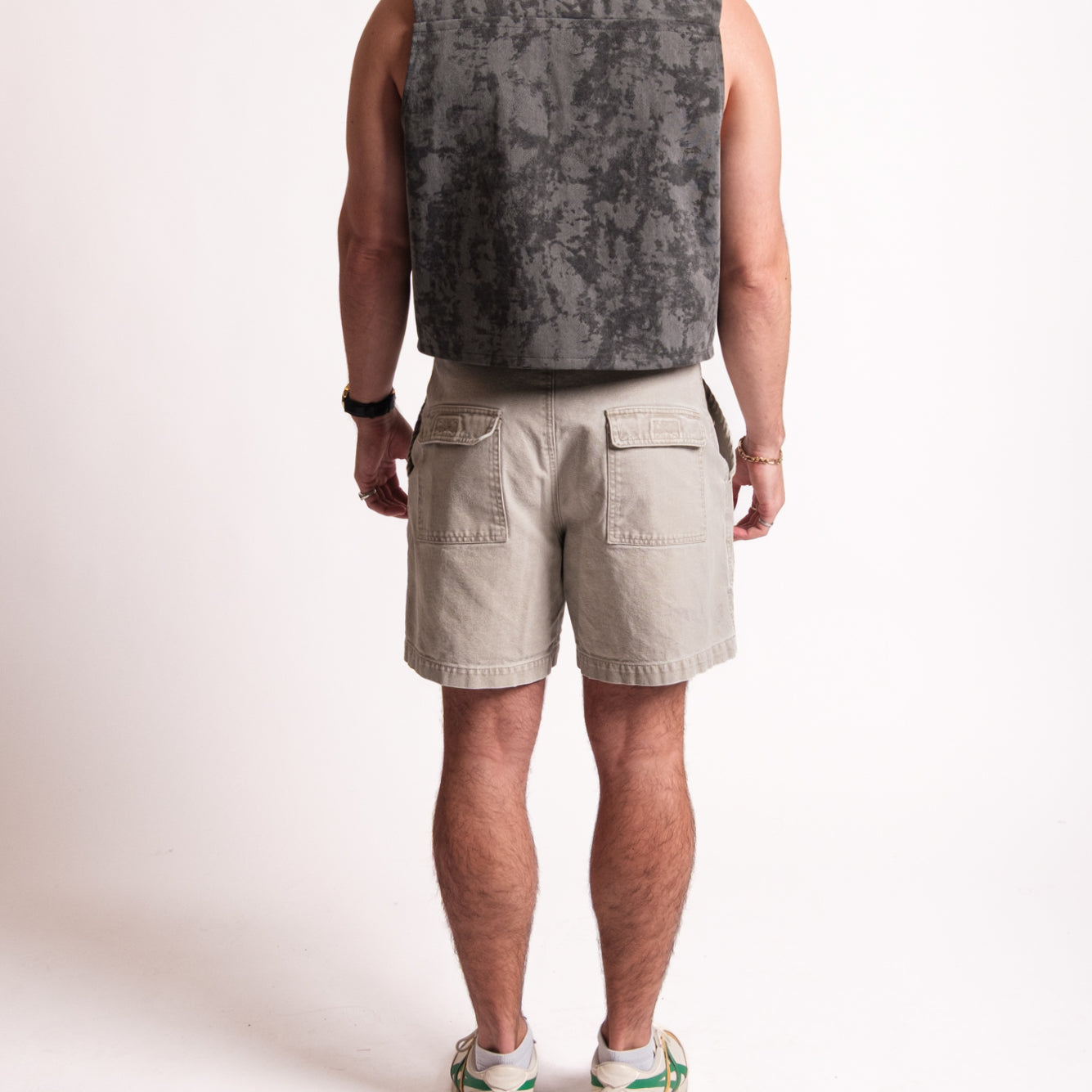 Light Gray Cotton Shorts