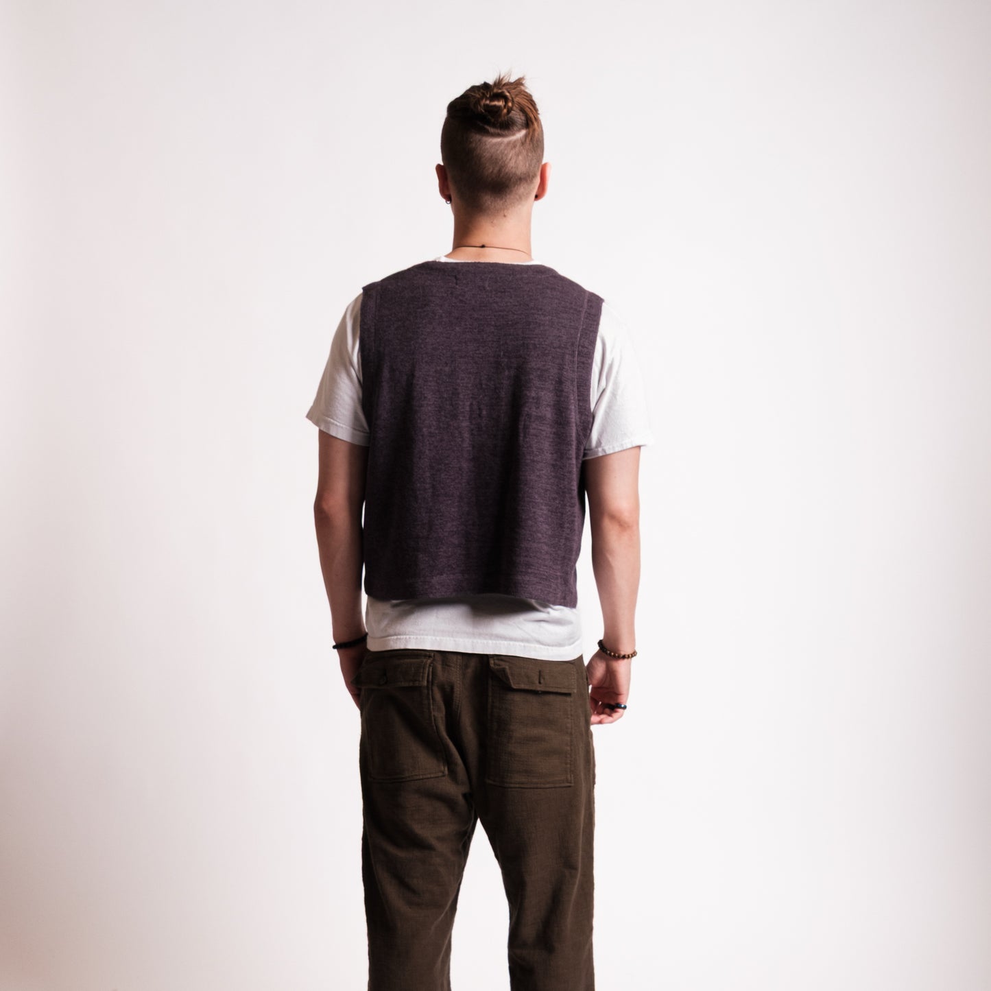Embroidered Wool Vest