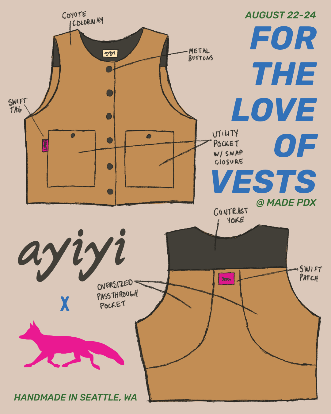 ayiyi x Swift Industries Vest